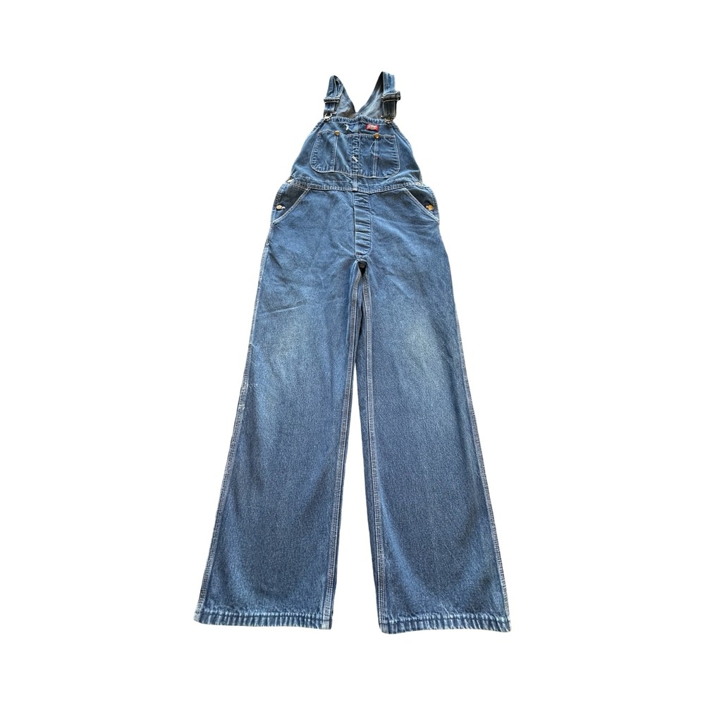 Dickies Blue Relaxed-Fit Denim Overalls